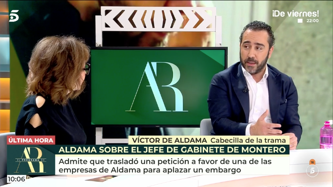 Ana Rosa Quintana y Víctor de Aldama.