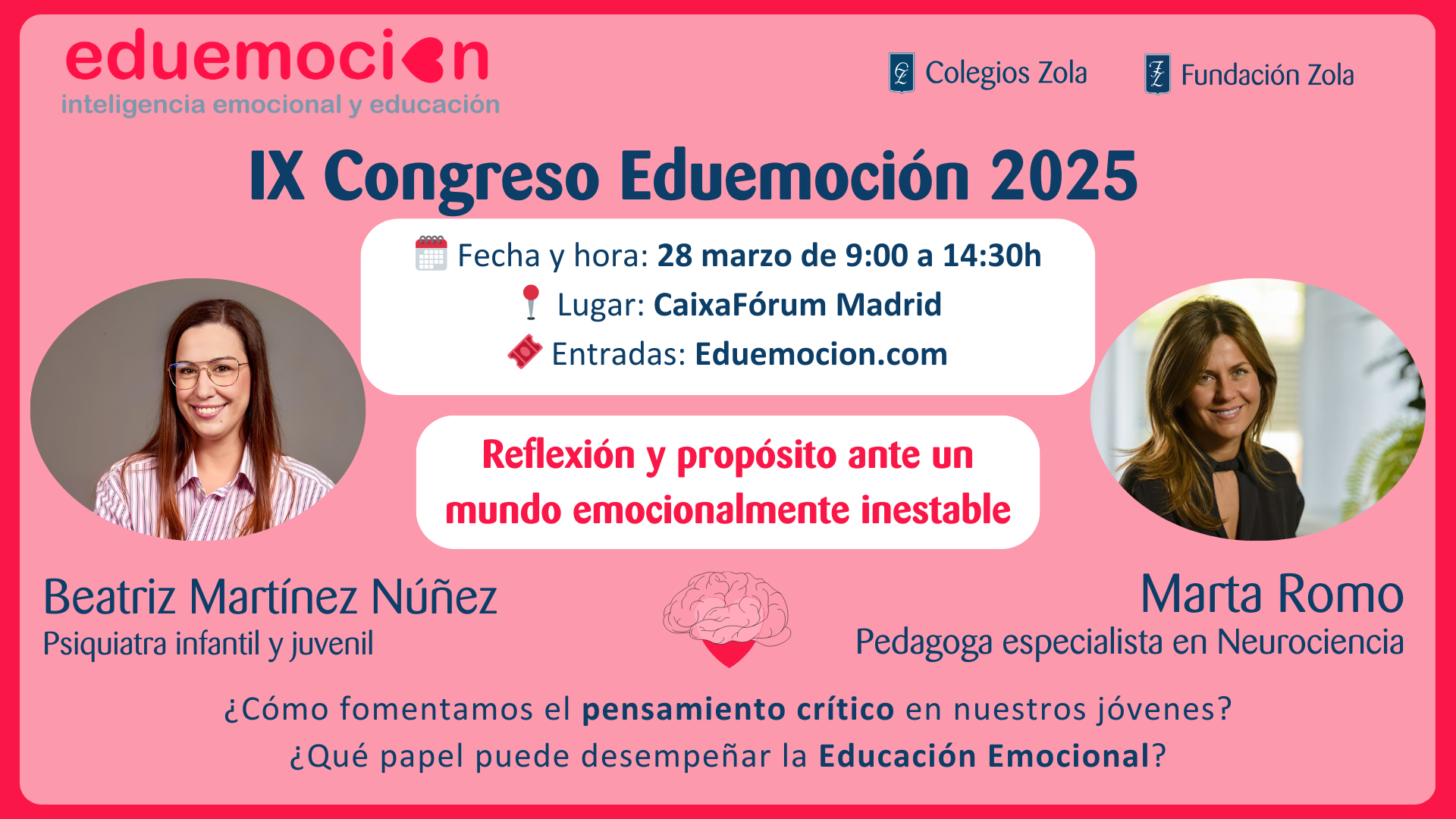 Pensamiento cr&iacute;tico contra Fake News, a debate en Eduemoci&oacute;n 2025 con Marta Romo y Beatriz Mart&iacute;nez N&uacute;&ntilde;ez