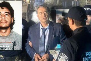 Carlos Lehder, cuando fue detenido hace 4 d&eacute;cadas en EEUU y ahora en Colombia