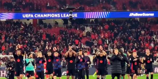 &Eacute;pica victoria azulgrana en la ida de octavos de Champions ante el Benfica