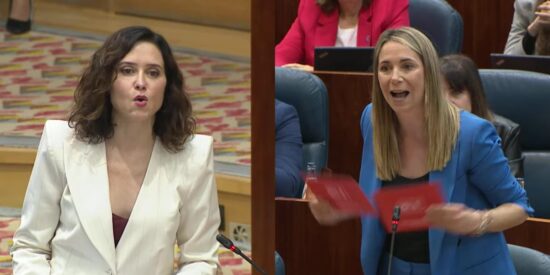 Retahíla de zascas de Ayuso a la recadera faltona de Sánchez en Madrid: "¡Mentirosa, sectaria, das vergüenza!"