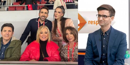 Troleo contra TVE por meter con calzador en el Atleti-Barcelona a sus nuevos fichajes: Belén Esteban, Jesús Cintora y María Patiño