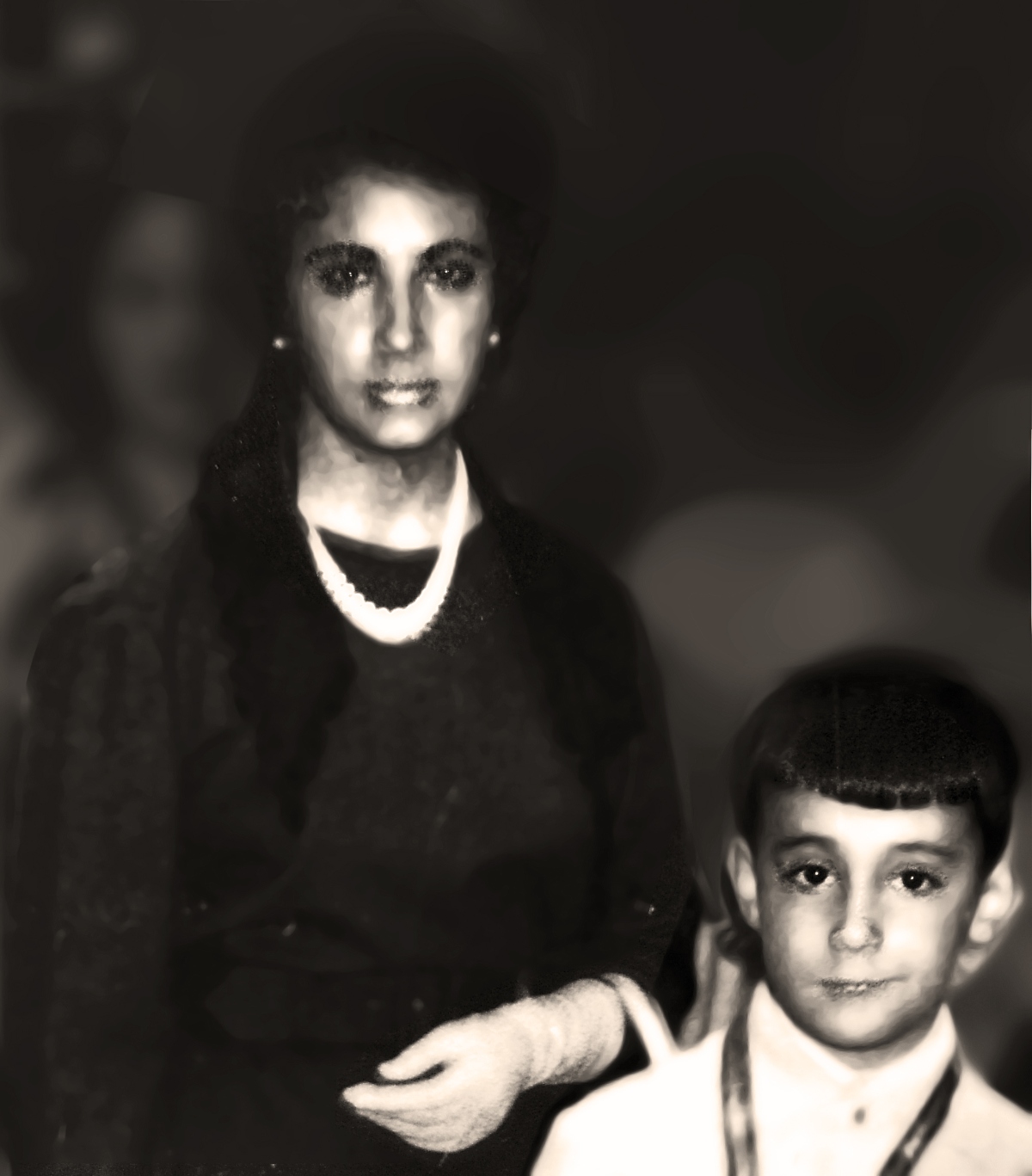 Antonio Gil-Terrón Puchades y su Madre