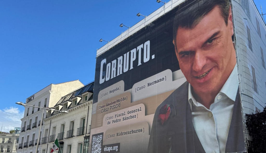 Cartel del corrupto Pedro Sánchez (PSOE)