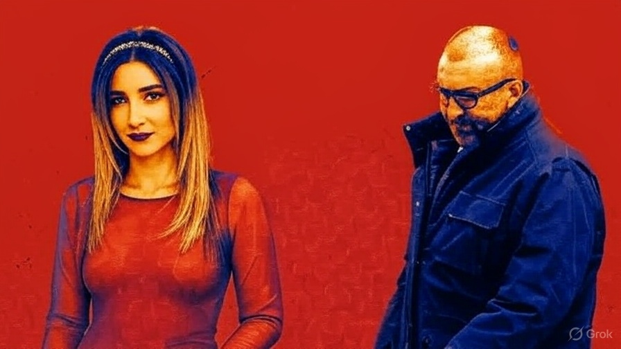 Claudia Montes, Miss Asturias, y Koldo (PSOE).