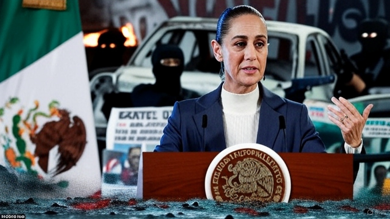 Claudia Sheinbaum y la violencia y el narco en M&eacute;xico