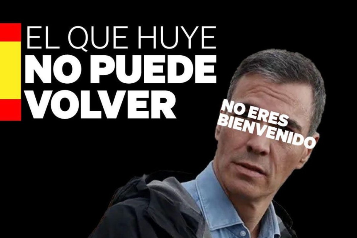 El cartel contra Sánchez &#039;el galgo de Paiporta&#039;