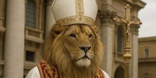 La imagen que posteó Milei en X (Twitter) para saludar al nuevo papa, León XIV