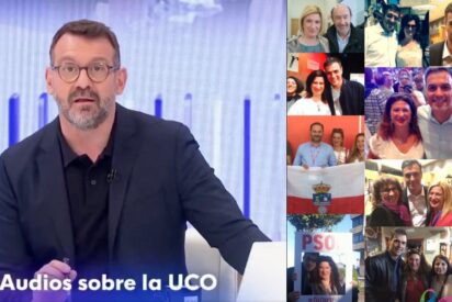Las fotografías que dejan en ridículo al compañero de Silvia Intxaurrondo (TVE) negando la relevancia de Leire Díaz en el PSOE