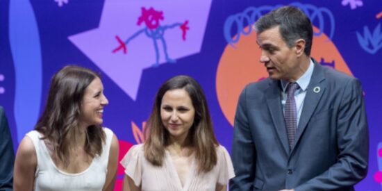 Pedro Sánchez, Irene Montero, Ione Belarra