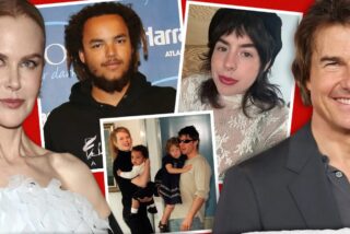 Tom Cruise y Nicole Kidman y sus hijos, de pequeños y ahora