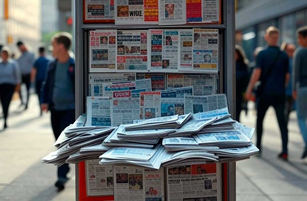 La prensa en papel se desploma: Apenas 764.000 ejemplares y la mitad son regalados