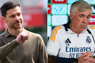 Xabi Alonso y Carlo Ancelotti. 
