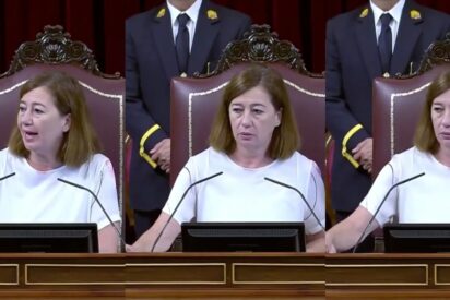 El PP deja desencajada a Francina Armengol con un grito colosal cuando Santos Cerdán entra en el pleno: "¡Dimisión, dimisión!"