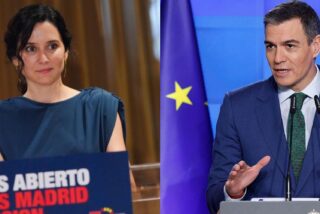 Isabel Díaz Ayuso y Pedro Sánchez.