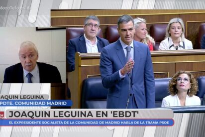 Joaquín Leguina y Pedro Sánchez.