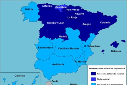 Mapa de la riqueza en España