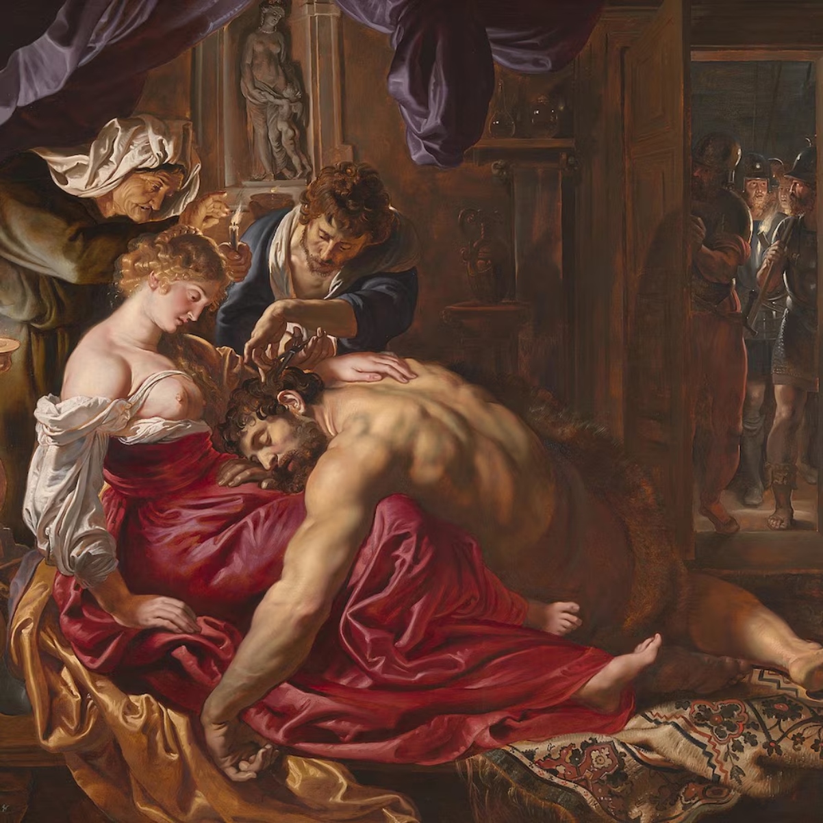 'Sansón y Dalila' expuesto en la National Gallery de Londres, de Rubens