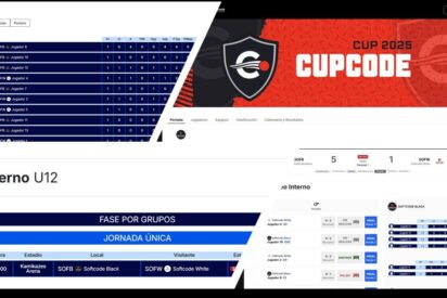CUPCODE, la nueva herramienta a tiempo real que transforma la gestión de torneos deportivos