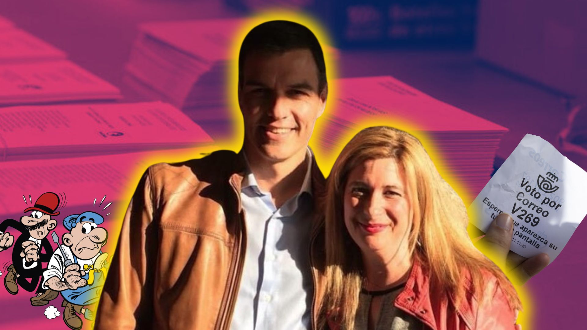 La &#039;fontanera&#039; Leire Díez y Pedro Sánchez