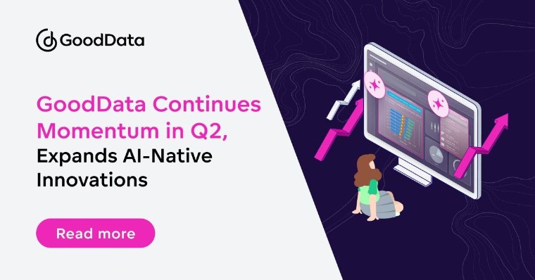 GoodData mantiene su impulso en el segundo trimestre y amplía sus innovaciones nativas de IA