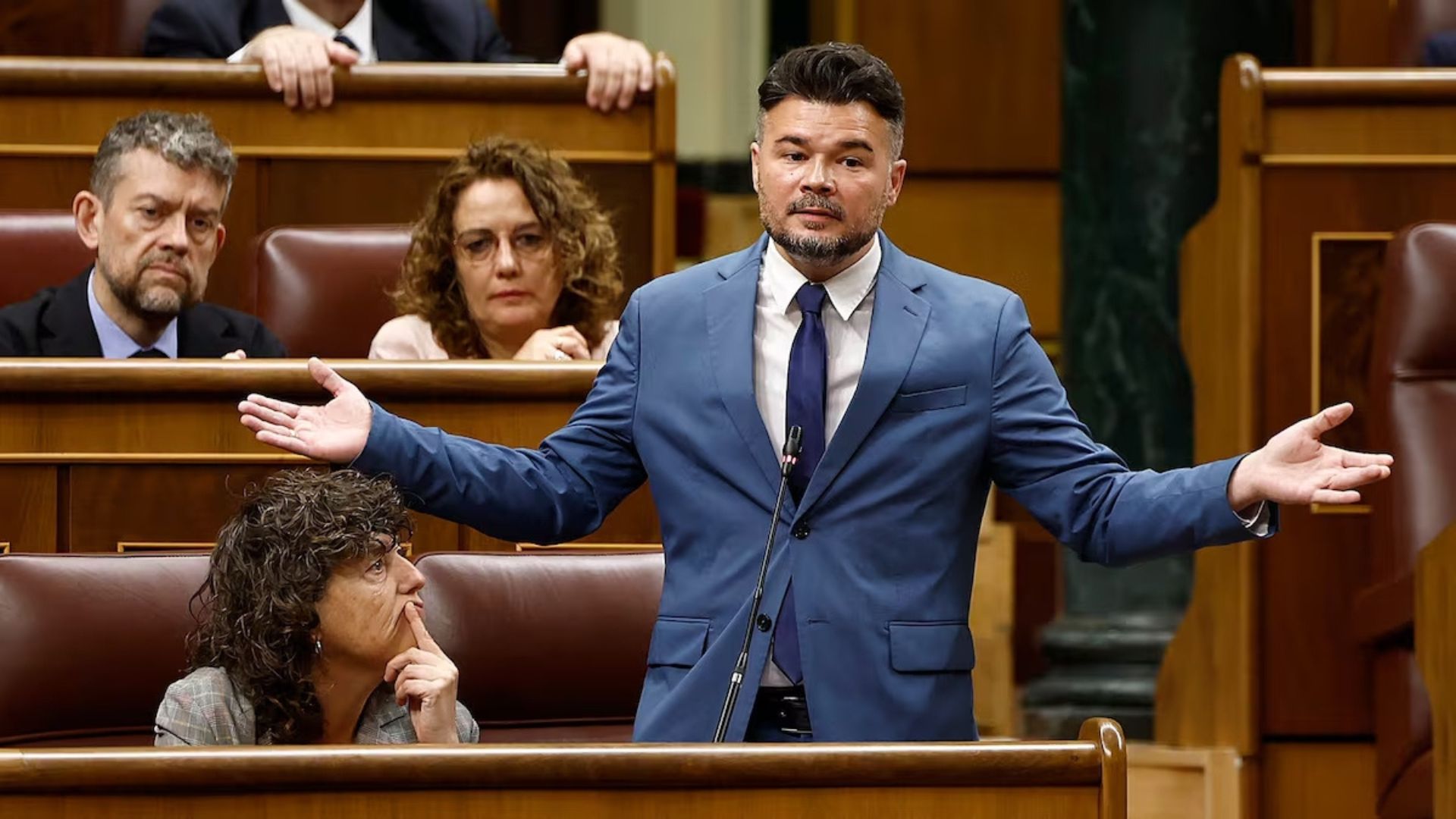 Gabriel Rufián (ERC) y los compinches de Sánchez