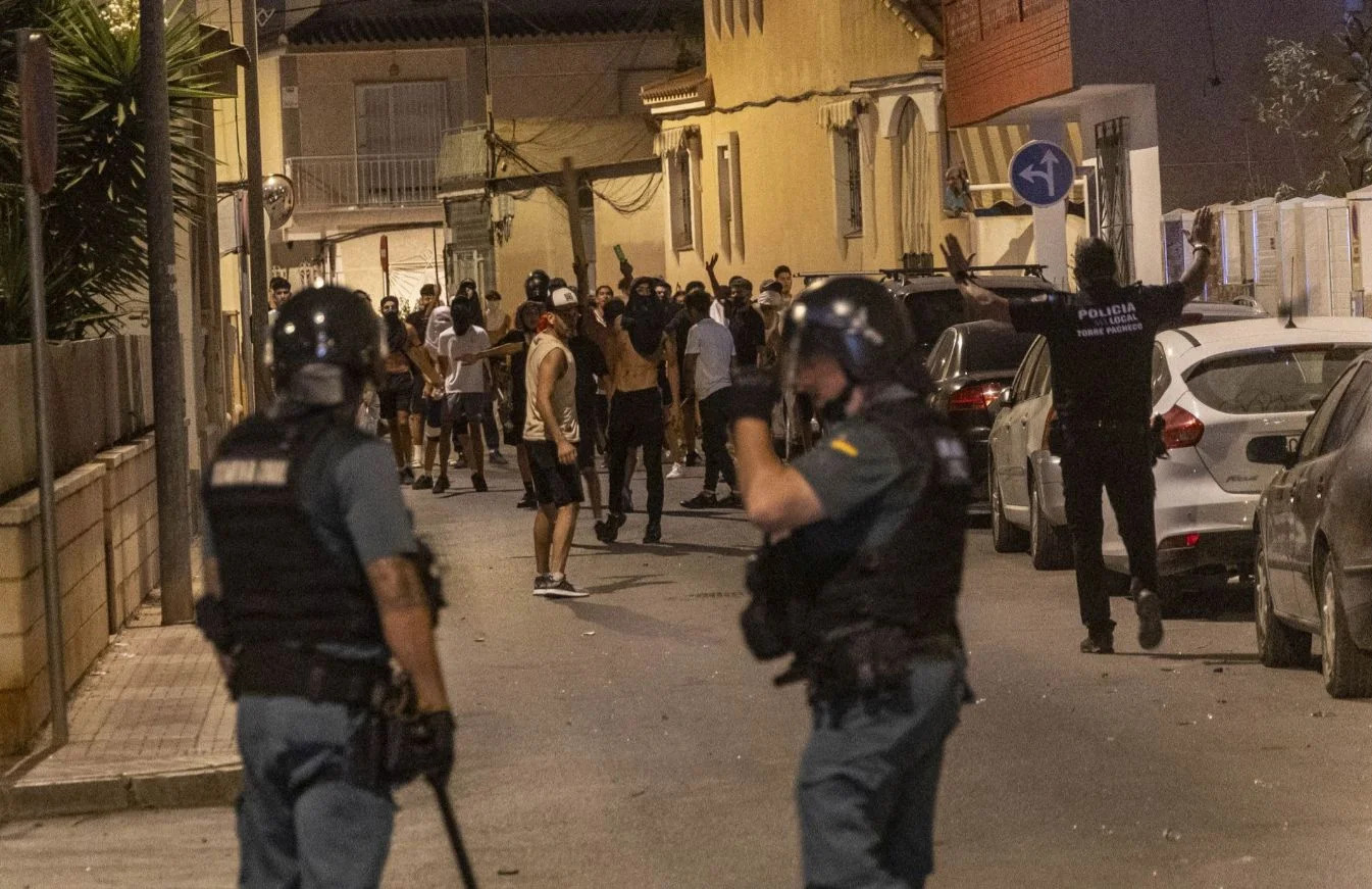 Algaradas en el municipio murciano de Torre Pacheco.