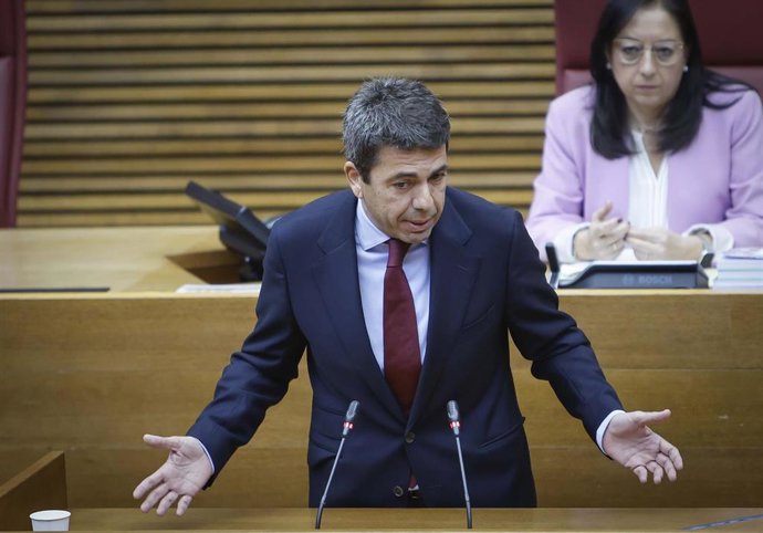 Mazón acusa a Sánchez de «hinchar» las ayudas por la gota fría y denuncia que la cifra real es menos de la mitad