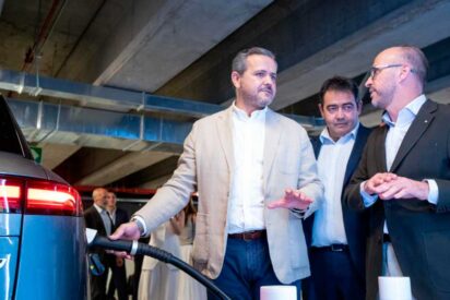 La Comunidad de Madrid inaugura el mayor punto de recarga el&eacute;ctrica en Nuevos Ministerios