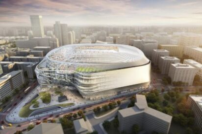 El estadio Santiago Bernabéu y su entorno futuro.
