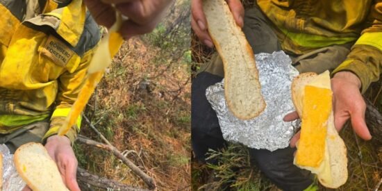 El triste bocadillo del bombero forestal