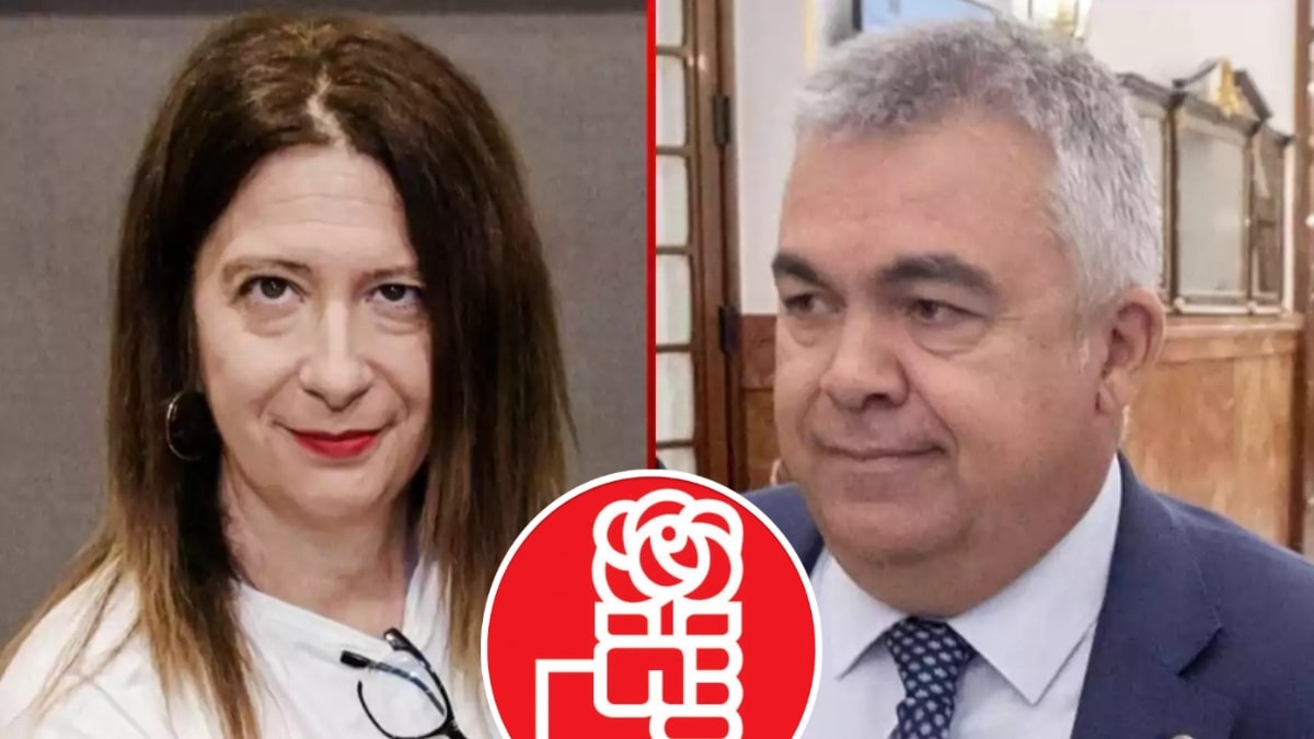 La &lsquo;fontanera&rsquo; Leire Díez con el &lsquo;apparátchik&rsquo; Santos Cerdán