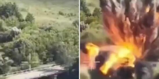 La voladura del puente ruso en Ucrania