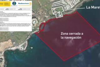 La zona de exclusión ordenada por Sánchez frente a La Mareta