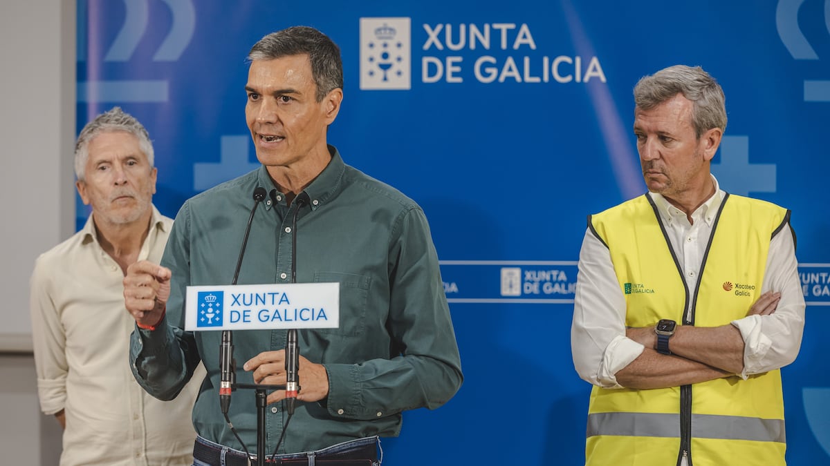 Marlaska, Sánchez y Alfonso Rueda