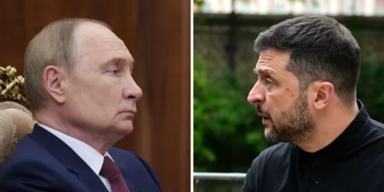 Putin y Zelensky.