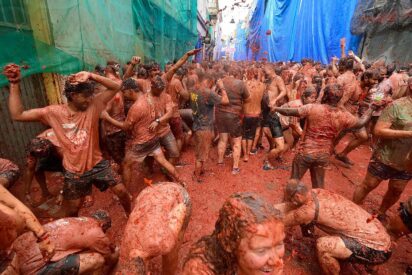 Tomoterapia en la &#039;tomatina&#039; de Buñol