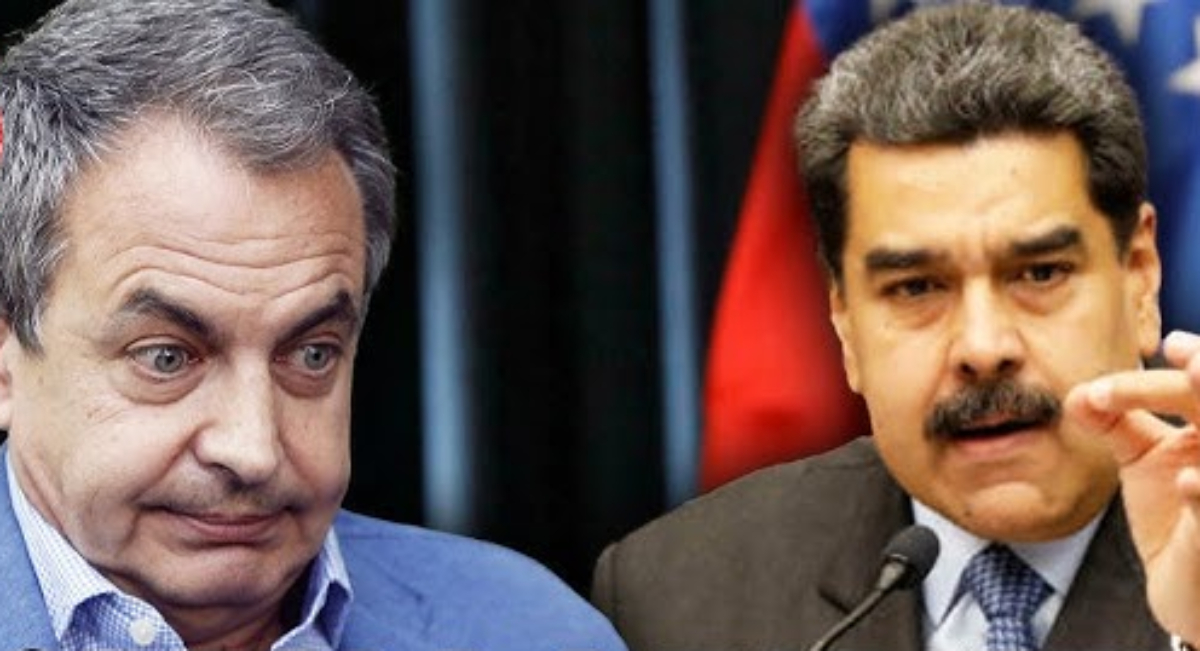 Zapatero con el chavista Maduro