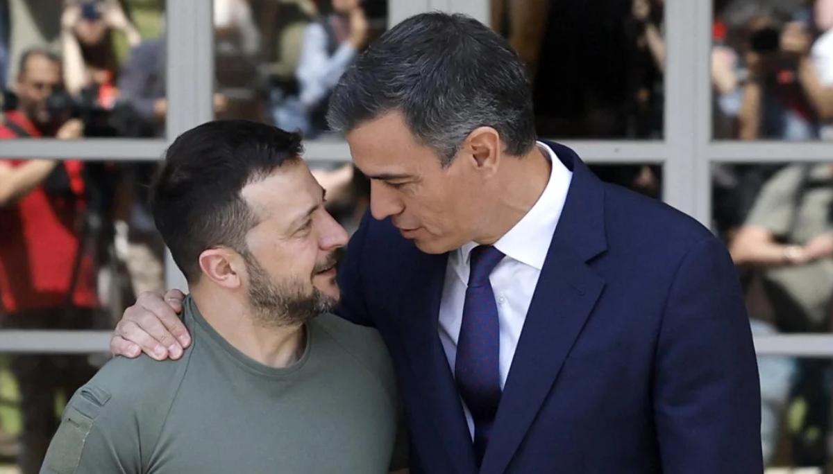 Zelenski con Sánchez