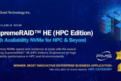 Graid Technology anuncia la disponibilidad global de SupremeRAID(TM) HE (HPC Edition)
