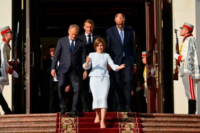 La visita de los líderes de la UE no logra revertir la caída del apoyo a Sandu y PAS en Moldavia