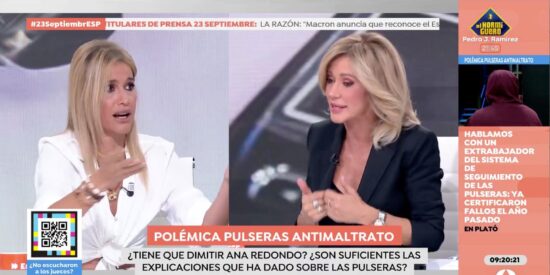 Afra Blanco y Susanna Griso.