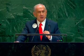 Netanyahu desaf&iacute;a a la comunidad internacional con un discurso de ruptura en la Asamblea de la ONU