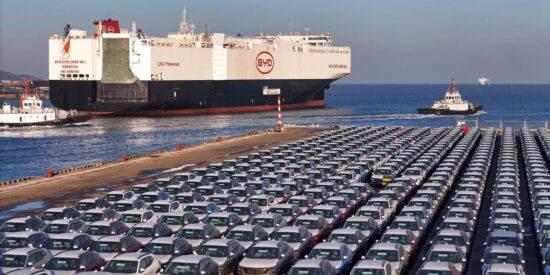 Coches eléctricos chinos para exportación