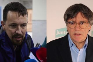 Pablo Iglesias y Carles Puigdemont.