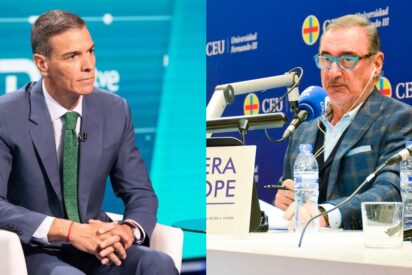 Pedro Sánchez y Carlos Herrera.