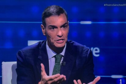 Pedro S&aacute;nchez en su entrevista-masaje en TVE con Pepa Bueno