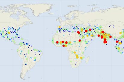 Urbes expuestas al calor extremo en la década de 2050 según &#039;The future we don&#039;t want&#039;