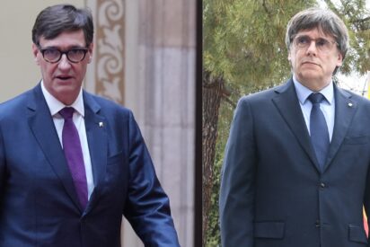 Salvador Illa y Carles Puigdemont.