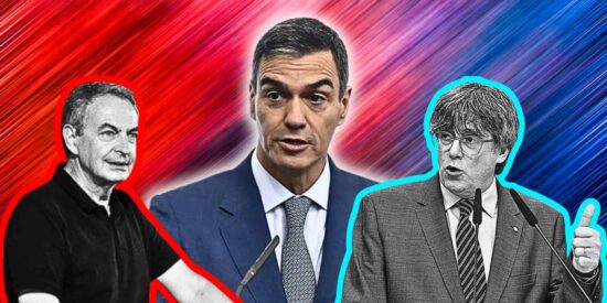 Sánchez, Puigdemont y Zapatero